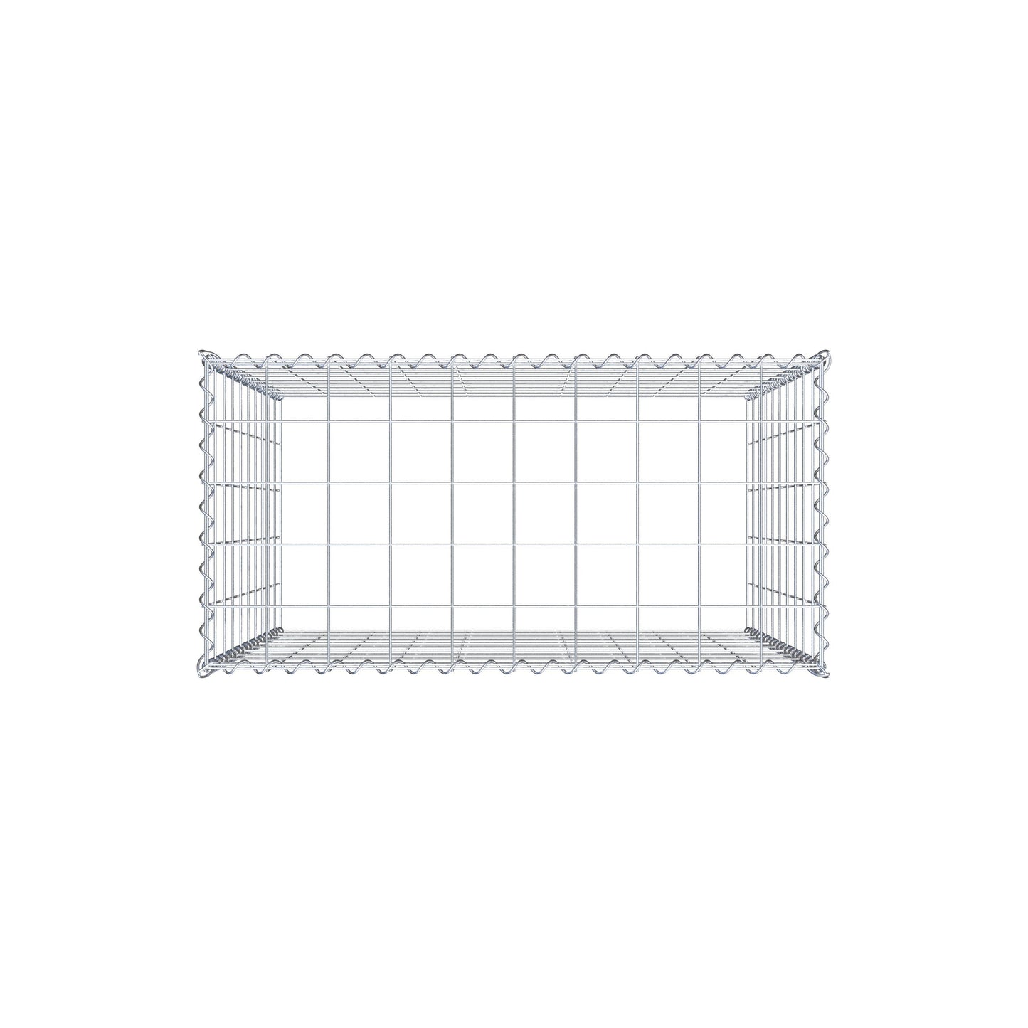 Add-on schanskorf type 3 100 cm x 100 cm x 50 cm (L x H x D), maaswijdte 10 cm x 10 cm, spiraal