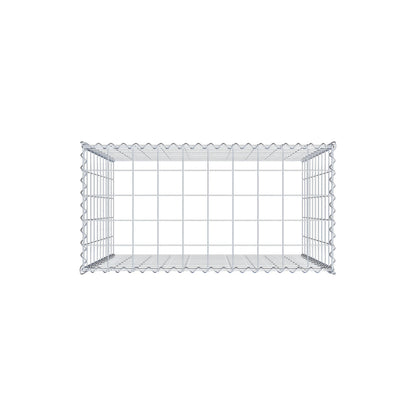 Add-on schanskorf type 3 100 cm x 100 cm x 50 cm (L x H x D), maaswijdte 10 cm x 10 cm, spiraal