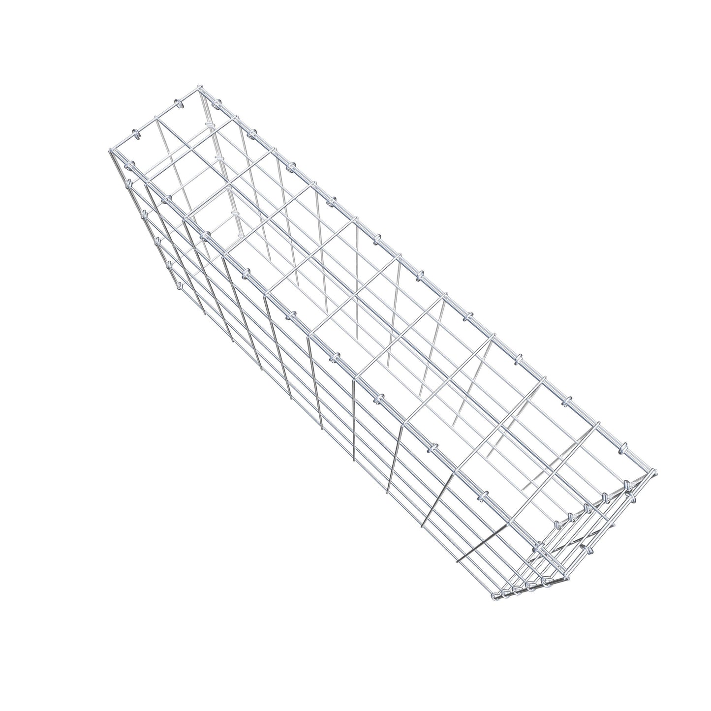 Type 3 oplegkorf 100 cm x 50 cm x 20 cm (L x H x D), maaswijdte 10 cm x 10 cm, C-ring