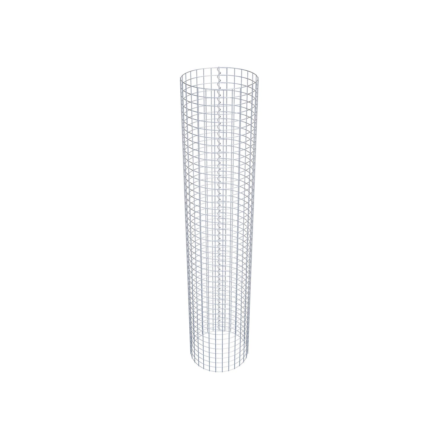 Colonna gabbionata rotonda 47 cm di diametro, 230 cm di altezza, maglia 5 cm x 5 cm