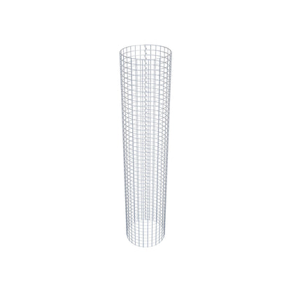 Colonna gabbionata rotonda 47 cm di diametro, 230 cm di altezza, maglia 5 cm x 5 cm