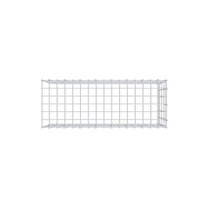 Monteret gabion type 4 80 cm x 40 cm x 30 cm (L x H x D), maskestørrelse 5 cm x 10 cm, C-ring