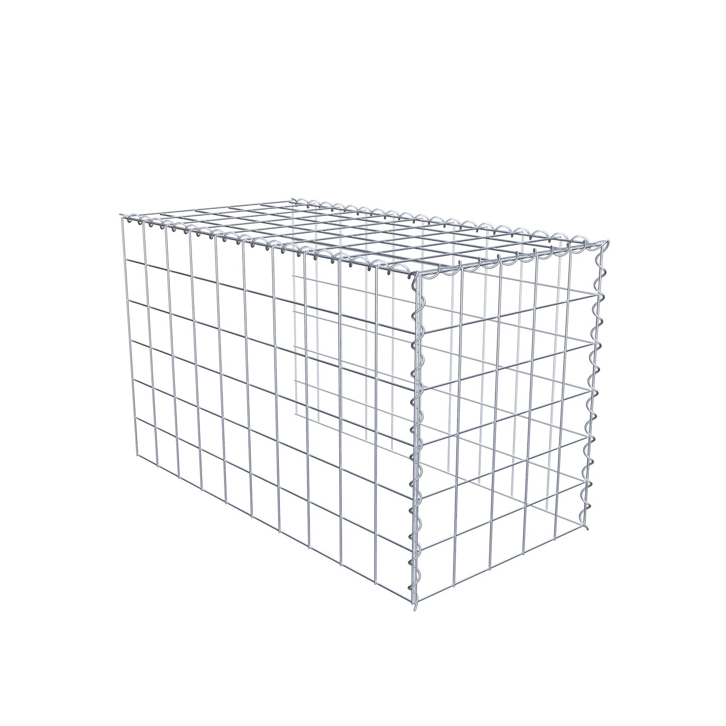 Add-on schanskorf type 4 100 cm x 60 cm x 50 cm (L x H x D), maaswijdte 10 cm x 10 cm, spiraal