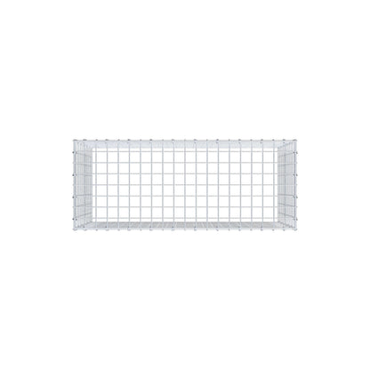 Monteret gabion type 3 100 cm x 60 cm x 40 cm (L x H x D), maskestørrelse 5 cm x 5 cm, C-ring