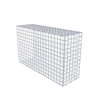 Bevestigbare schanskorf type 2 100 cm x 60 cm x 30 cm (L x H x D), maaswijdte 5 cm x 5 cm, C-ring
