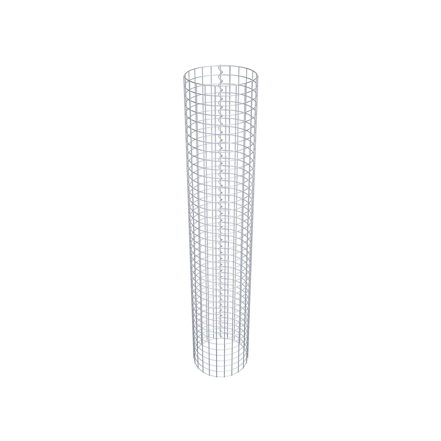 Coluna de gabião redonda 37 cm de diâmetro, 200 cm de altura, malhagem 5 cm x 5 cm