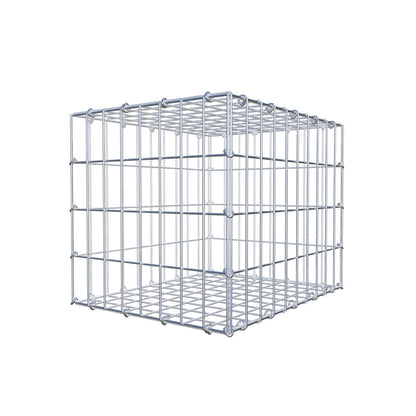 Gabbione 50 cm x 40 cm x 40 cm (L x H x P), maglia 5 cm x 10 cm, anello a C