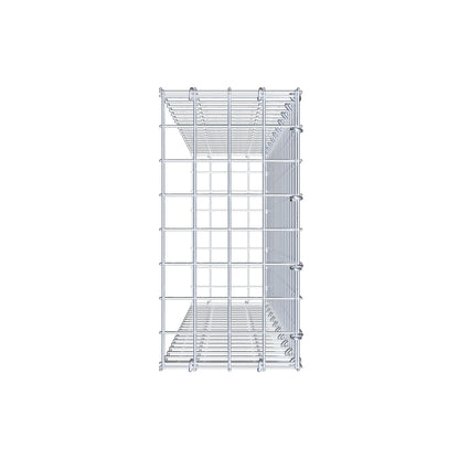 Gabbione aggiuntivo di tipo 2 100 cm x 20 cm x 40 cm (L x H x P), maglia 5 cm x 5 cm, anello a C