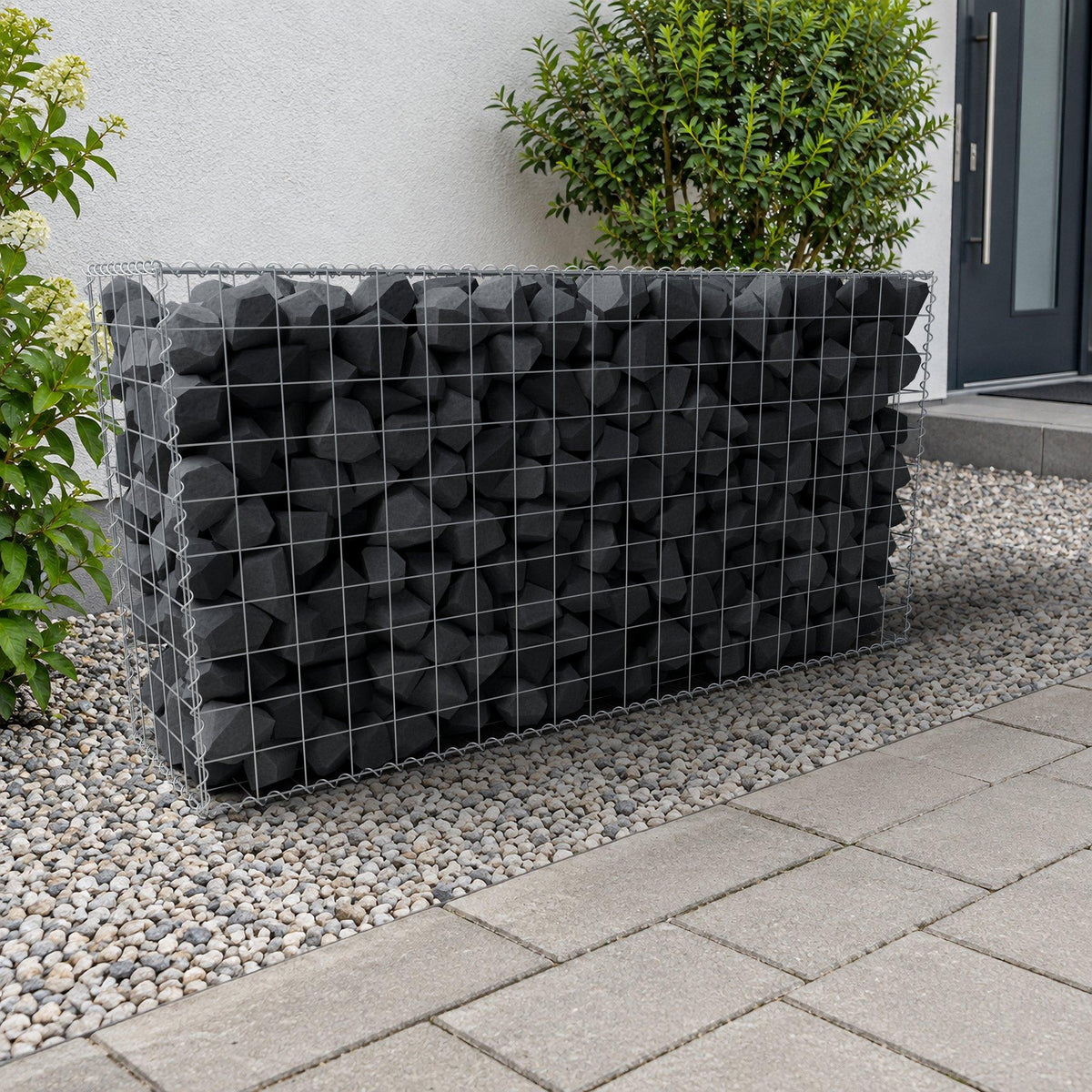 Gabione 200 cm x 100 cm x 50 cm (L x H x T), Maschenweite 10 cm x 10 cm, Spirale