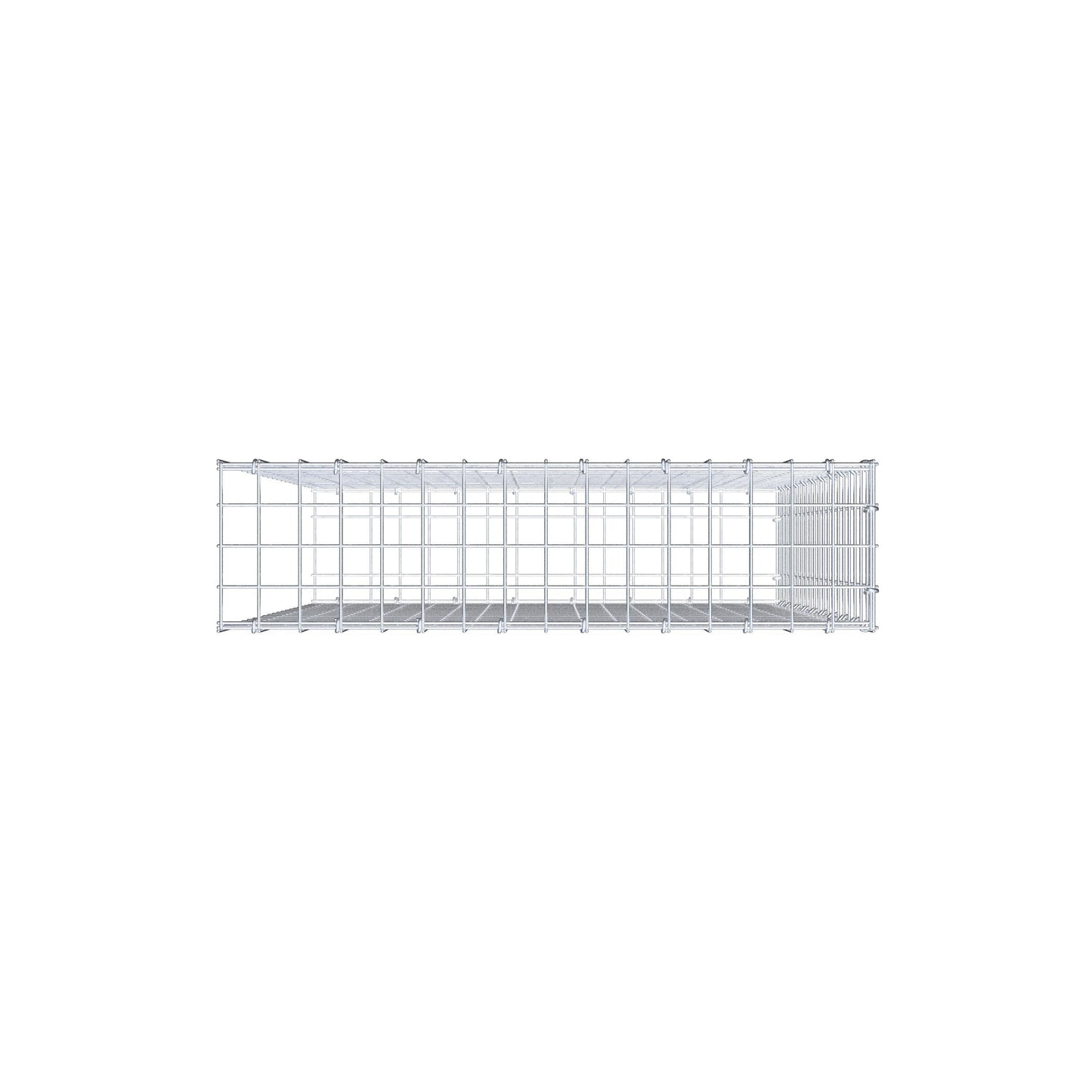 Gabbione aggiuntivo di tipo 2 100 cm x 80 cm x 20 cm (L x H x P), maglia 5 cm x 5 cm, anello a C