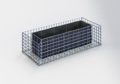 Verhoogd bed vierkant 120 cm x 30 cm x 50 cm (L x H x D), maaswijdte 5 x 5 cm, wanddikte 10 cm