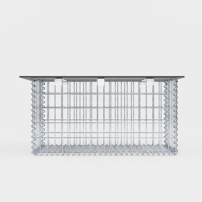 Banc de jardin fourche en spirale 105 x 50 x 30 cm - MW 5 x 10 cm, avec revêtement recyclé en anthracite