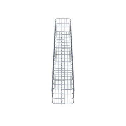 Schanskorfzuil hoekig 32 cm x 32 cm, 200 cm hoog, MW 5 cm x 10 cm