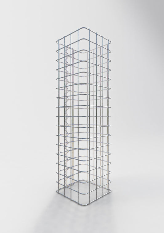 Colonna di gabbioni, quadrata 22 cm x 22 cm, alta 80 cm, MW 5 cm x 5 cm