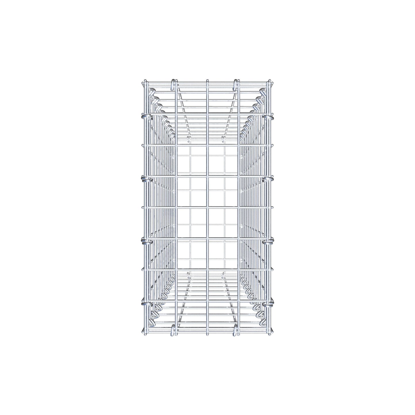 Schanskorf 100 cm x 20 cm x 40 cm (L x H x D), maaswijdte 5 cm x 10 cm, C-ring