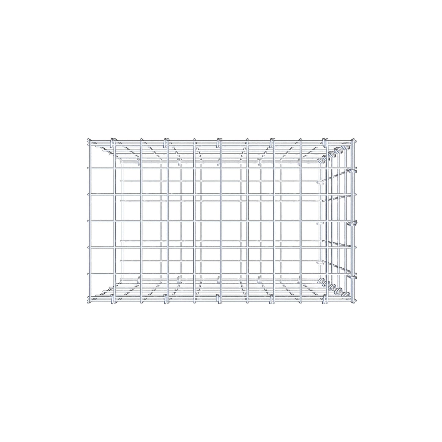 Toegevoegde pool type 2 50 cm x 50 cm x 30 cm, maaswijdte 5 cm x 10 cm, C-ring