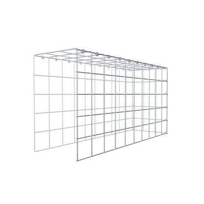 Type 4 oplegkorf 100 cm x 50 cm x 30 cm (L x H x D), maaswijdte 10 cm x 10 cm, C-ring