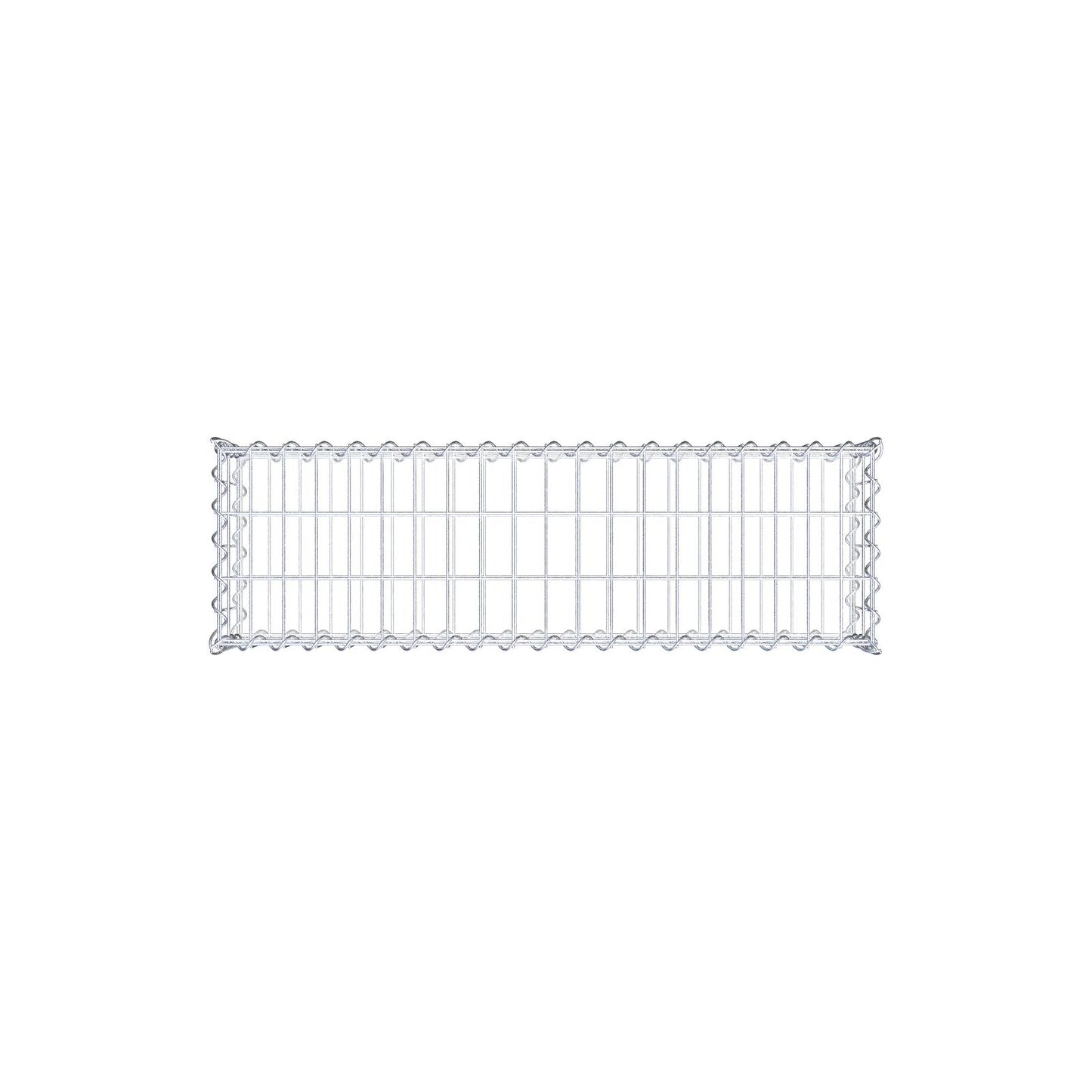Schanskorf 100 cm x 20 cm x 30 cm (L x H x D), maaswijdte 5 cm x 10 cm, spiraalvormig