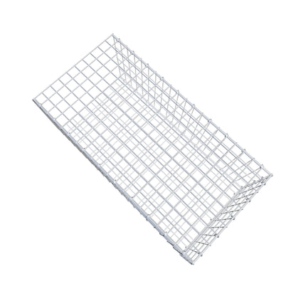 Monteret gabion type 2 100 cm x 40 cm x 50 cm, maskestørrelse 5 cm x 10 cm, C-ring