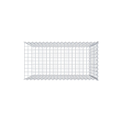Add-on schanskorf type 2 100 cm x 90 cm x 50 cm (L x H x D), maaswijdte 5 cm x 10 cm, spiraal