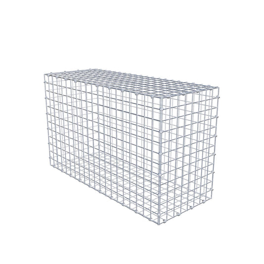 Gabion 100 cm x 60 cm x 40 cm (L x H x D), maskstorlek 5 x 5 cm, spiralring