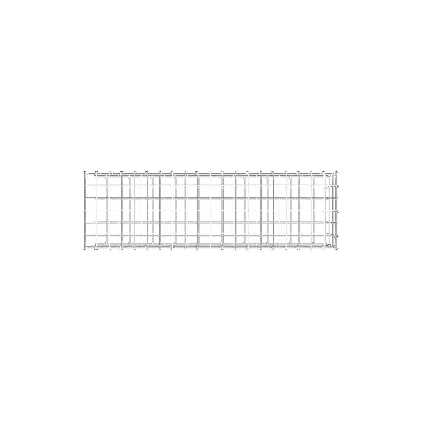 Anbaugabione Typ 2 100 cm x 30 cm x 30 cm, Maschenweite 5 cm x 10 cm, C-Ring