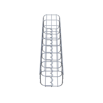 Schanskorfzuil vierkant 17 cm x 17 cm, 80 cm hoog, MW 5 cm x 10 cm