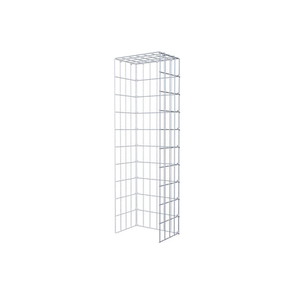 Gavión acoplable tipo 4 100 cm x 20 cm x 30 cm (L x A x P), malla 5 cm x 10 cm, anillo en C