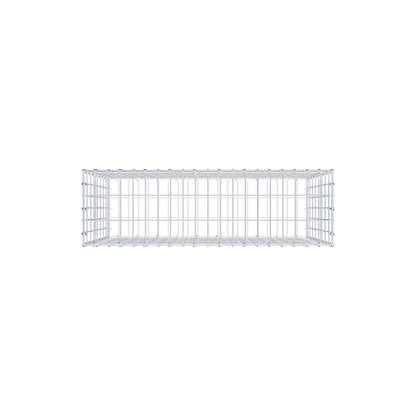 Gabion 100 cm x 80 cm x 30 cm (L x H x D), maskestørrelse 5 cm x 10 cm, C-ring