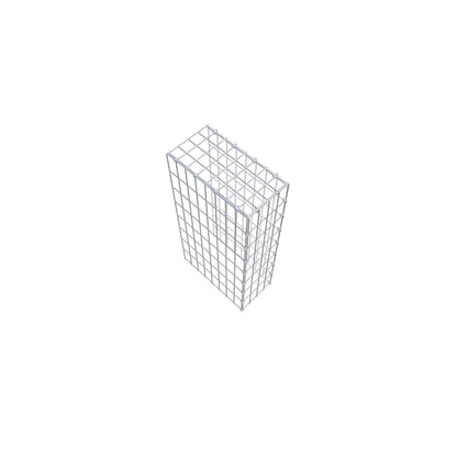 Monteret gabion type 4 80 cm x 40 cm x 20 cm (L x H x D), maskestørrelse 5 cm x 10 cm, C-ring