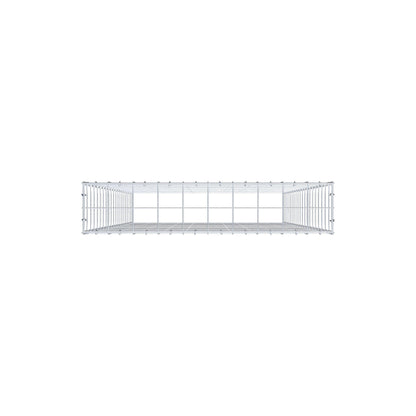 Fourche rapportée type 3 200 cm x 100 cm x 20 cm (L x H x P), mailles 10 cm x 10 cm, anneau C