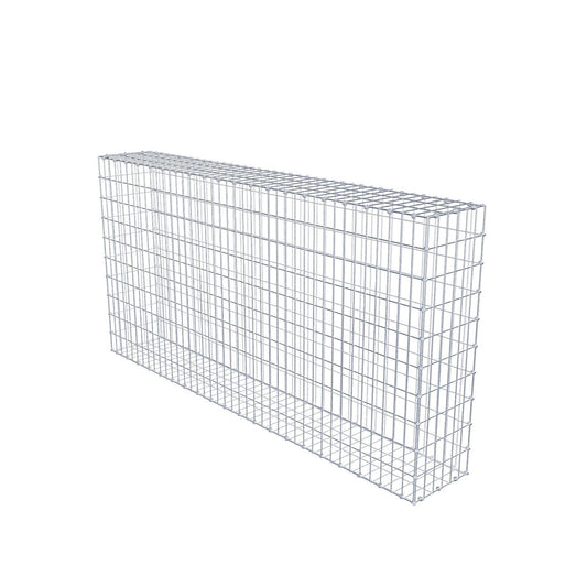 Gabione 200 cm x 100 cm x 30 cm (L x H x T), Maschenweite 5 x 10 cm, Spiralring