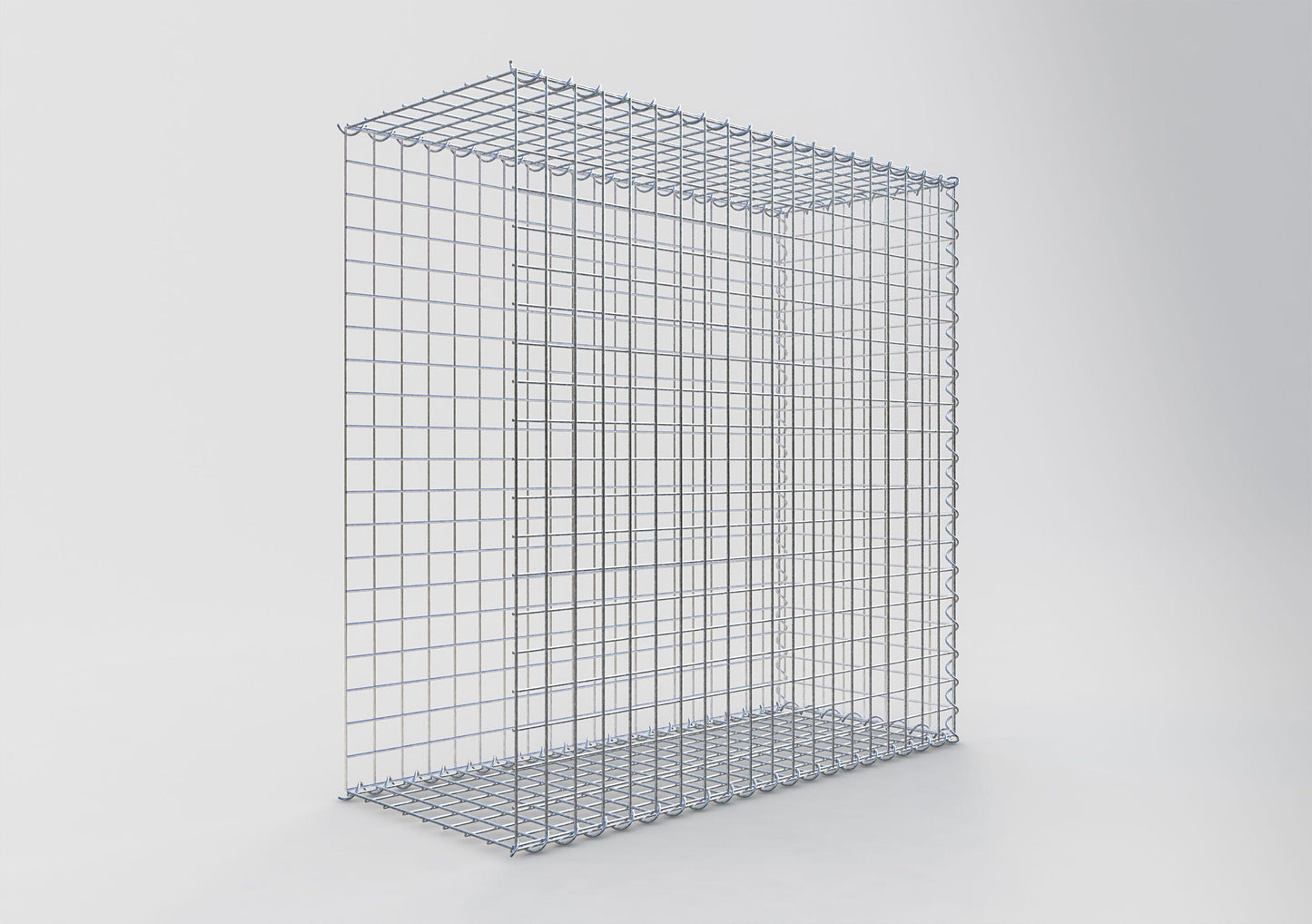 Add-on schanskorf type 2 100 cm x 100 cm x 40 cm (L x H x D), maaswijdte 5 cm x 5 cm, spiraalvormig