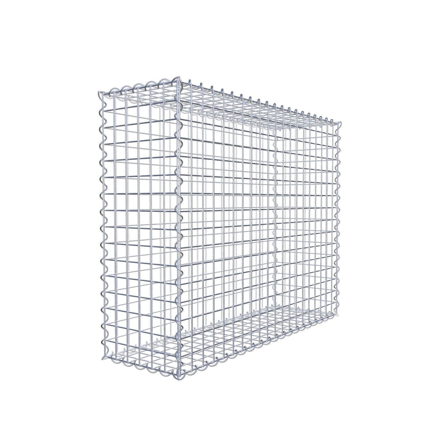 Schanskorf 100 cm x 80 cm x 30 cm (L x H x D), maaswijdte 5 cm x 5 cm, spiraal