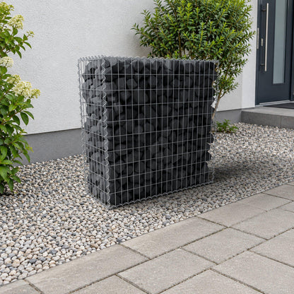 Gabion 100 cm x 100 cm x 40 cm (L x H x P), mailles 5 cm x 10 cm, spirale