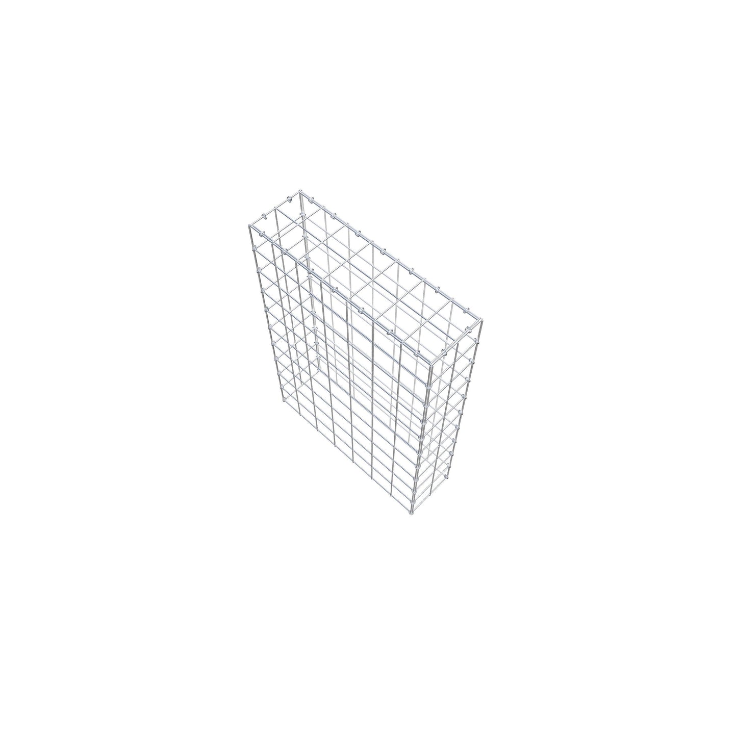 Monteret gabion type 3 100 cm x 70 cm x 20 cm (L x H x D), maskestørrelse 10 cm x 10 cm, C-ring