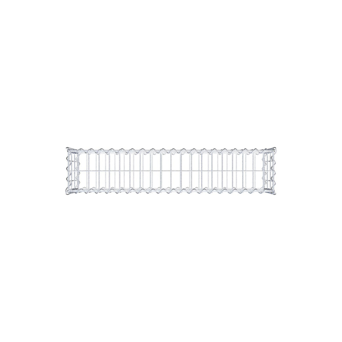 Gabion 100 cm x 30 cm x 20 cm (L x H x D), mesh size 5 cm x 10 cm, spiral