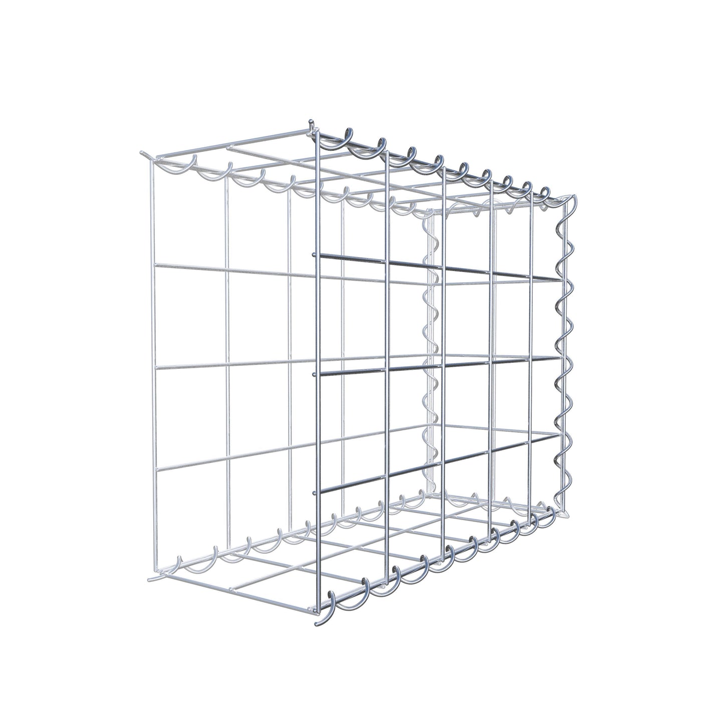 Add-on schanskorf type 2 50 cm x 40 cm x 20 cm (L x H x D), maaswijdte 10 cm x 10 cm, spiraal
