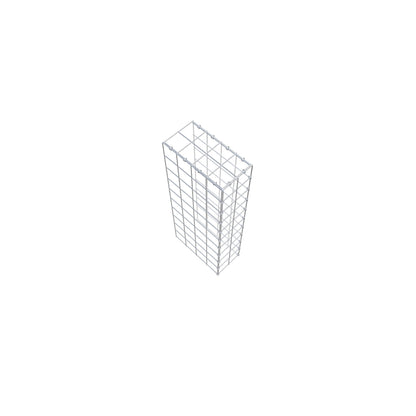 Monteret gabion type 4 100 cm x 40 cm x 20 cm (L x H x D), maskestørrelse 10 cm x 10 cm, C-ring