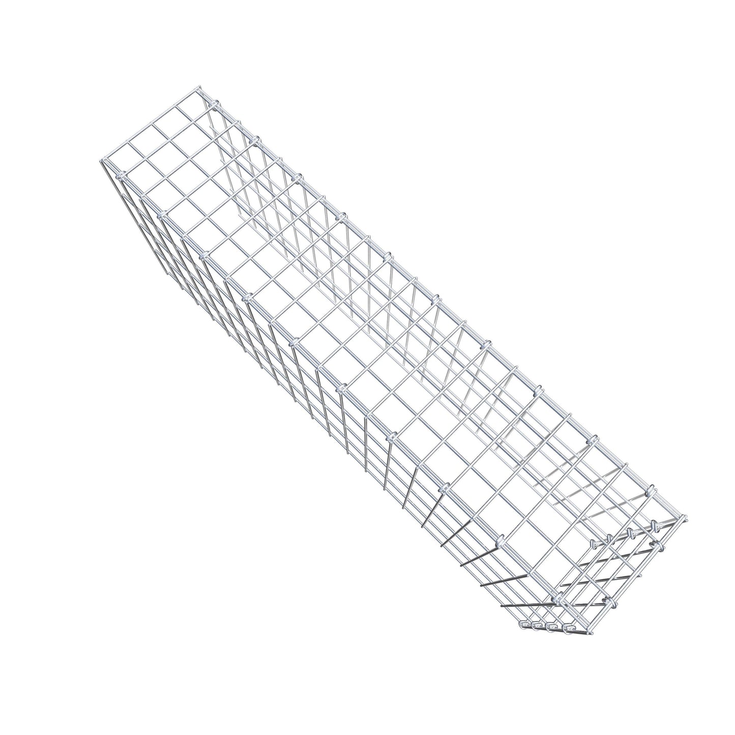 Monteret gabion type 4 100 cm x 40 cm x 20 cm (L x H x D), maskestørrelse 5 cm x 10 cm, C-ring