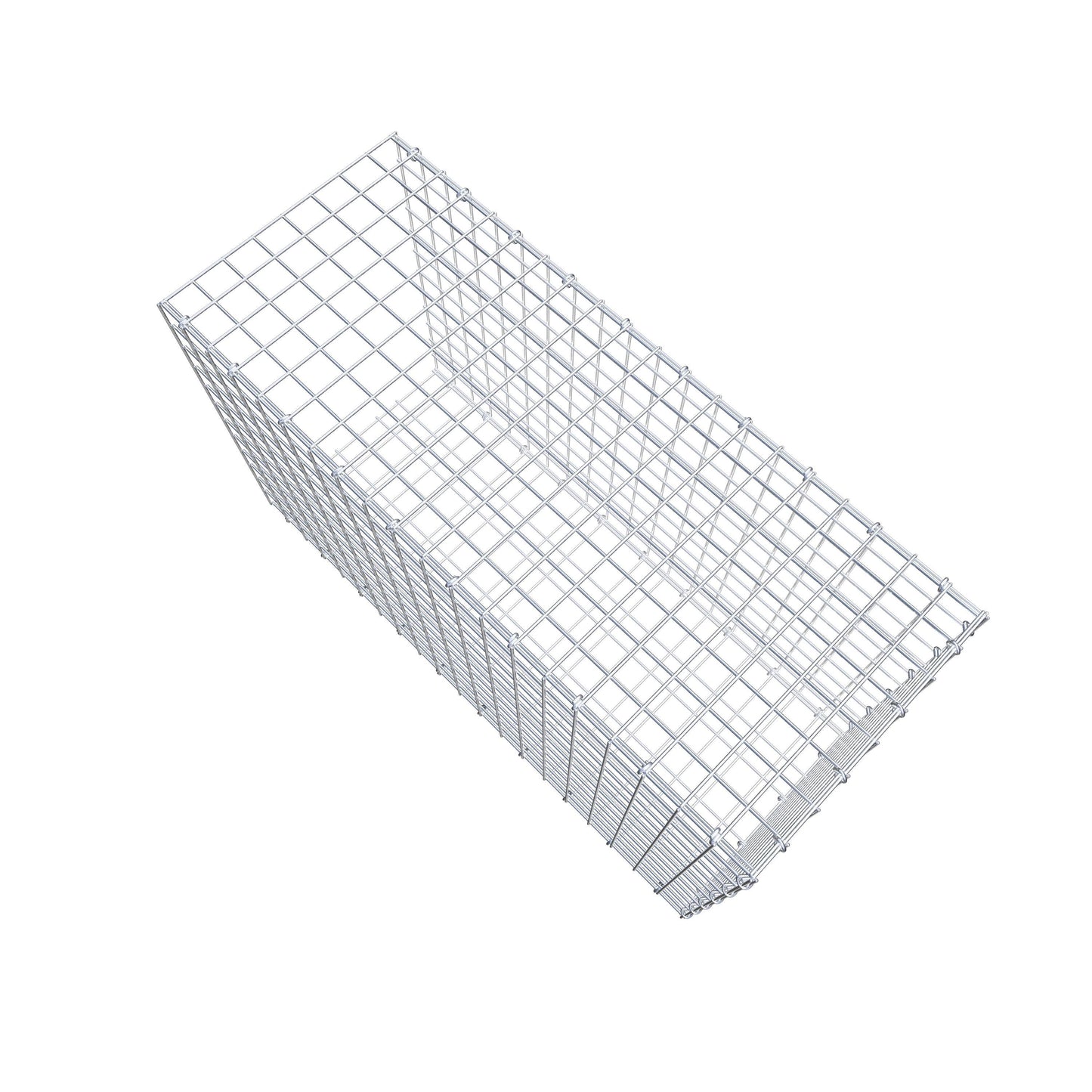 Type 2 oplegkorf 100 cm x 60 cm x 40 cm (L x H x D), maaswijdte 5 cm x 5 cm, C-ring