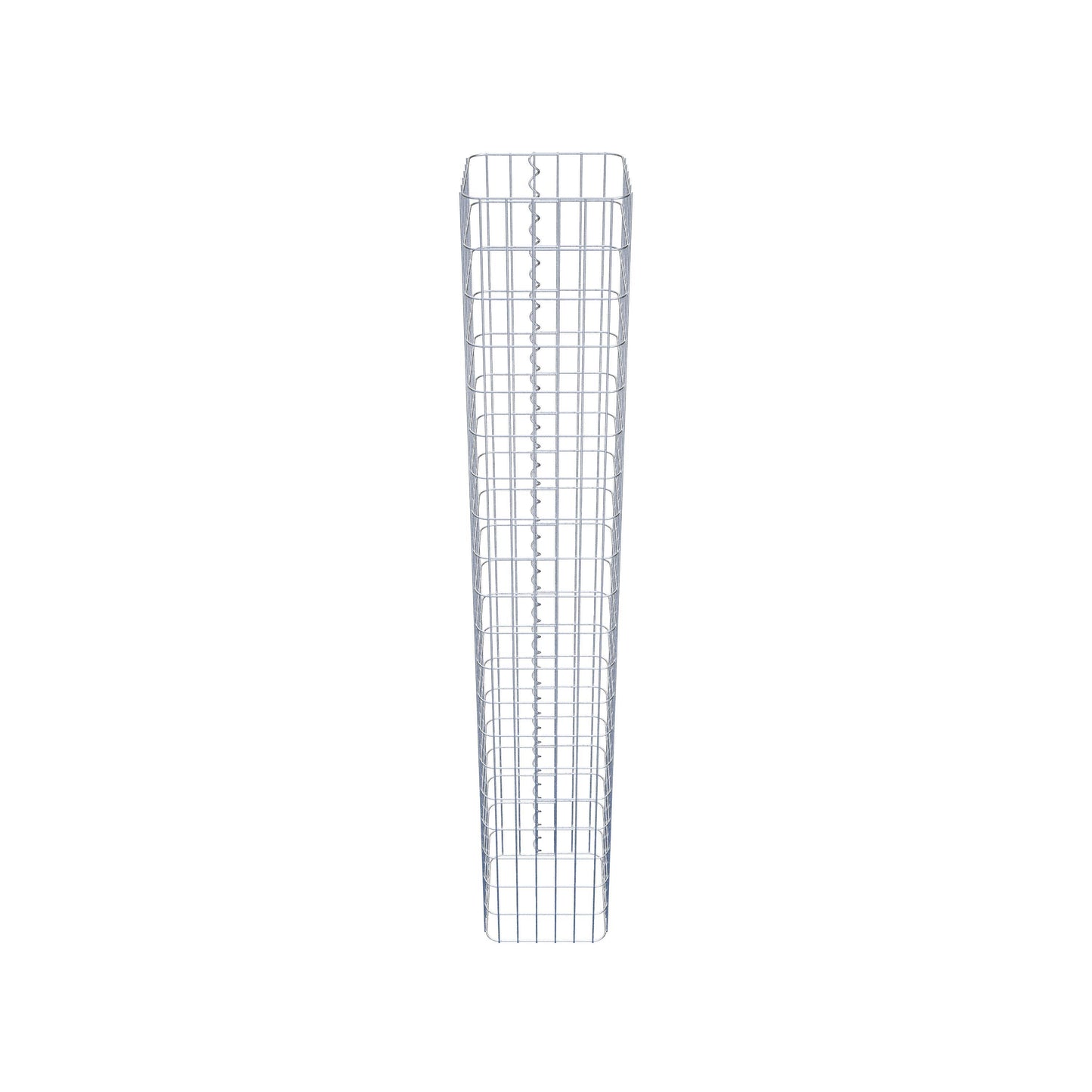Schanskorfzuil hoekig 32 cm x 32 cm, 200 cm hoog, MW 5 cm x 10 cm