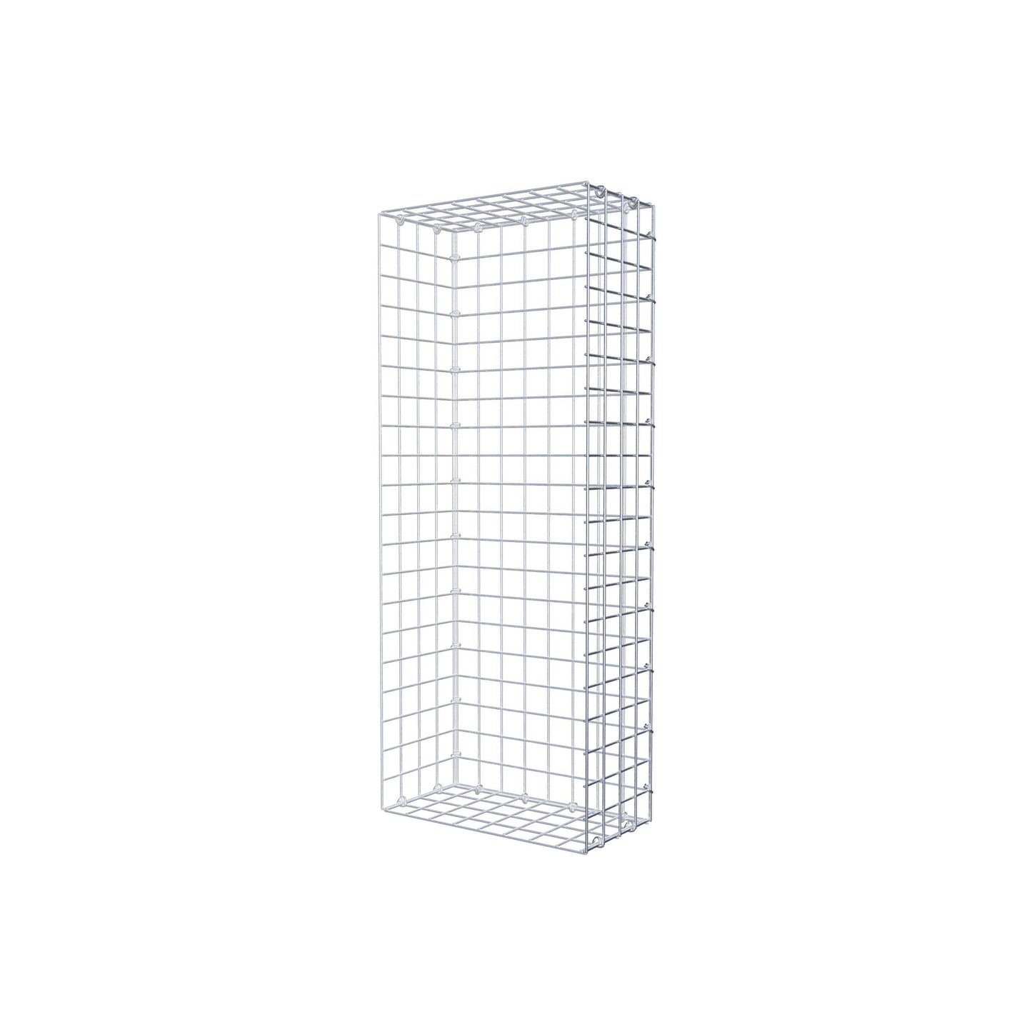 Gabbione aggiuntivo di tipo 2 100 cm x 20 cm x 40 cm (L x H x P), maglia 5 cm x 5 cm, anello a C