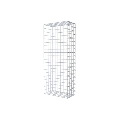 Gabbione aggiuntivo di tipo 2 100 cm x 20 cm x 40 cm (L x H x P), maglia 5 cm x 5 cm, anello a C