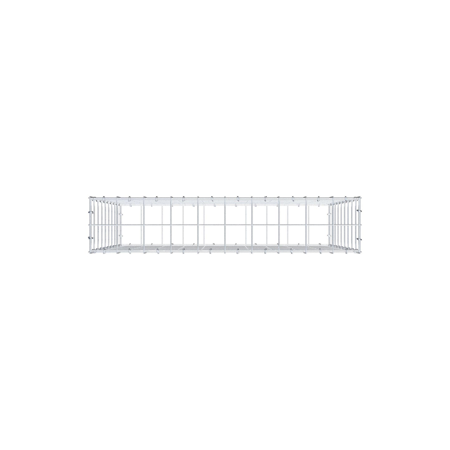 Schanskorf 100 cm x 90 cm x 20 cm (L x H x D), maaswijdte 10 cm x 10 cm, C-ring