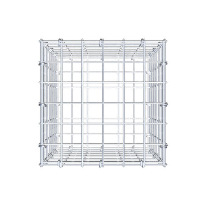 Gabbione 30 cm x 30 cm x 30 cm (L x H x P), maglia 5 cm x 5 cm, anello a C