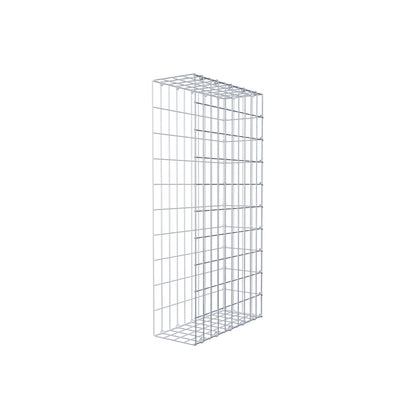 Monteret gabion type 2 100 cm x 50 cm x 20 cm, maskestørrelse 5 cm x 10 cm, C-ring