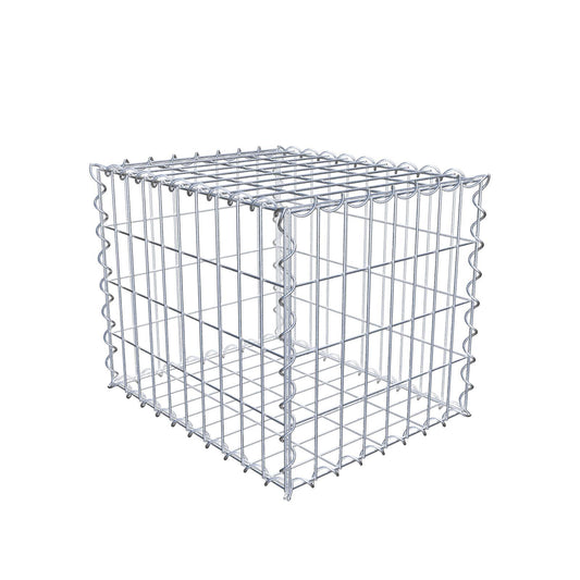 Schanskorf 50 cm x 40 cm x 40 cm (L x H x D), maaswijdte 5 cm x 10 cm, spiraalvormig