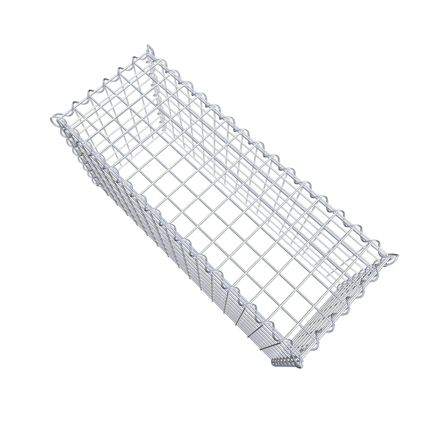 Add-on schanskorf type 3 80 cm x 40 cm x 30 cm (L x H x D), maaswijdte 5 cm x 5 cm, spiraalvormig