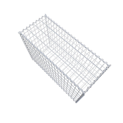Gabião 100 cm x 70 cm x 40 cm (C x A x P), malhagem 5 cm x 10 cm, espiral